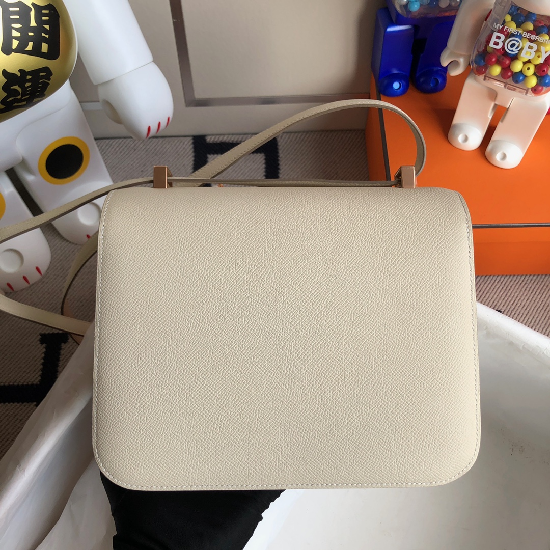 에르메스 콘스탄스18 셀리에 로즈골드 버클 앱송